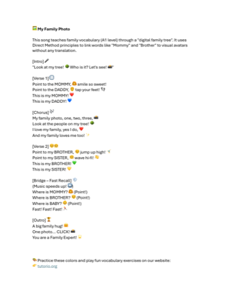 Preview of my-family-photo-lyrics PDF