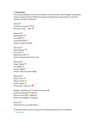 Preview of funny-pets-lyrics PDF