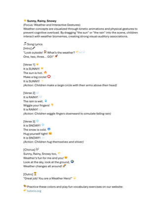 Preview of Sunny-Rainy-Snowy-song-lyrics.pdf PDF
